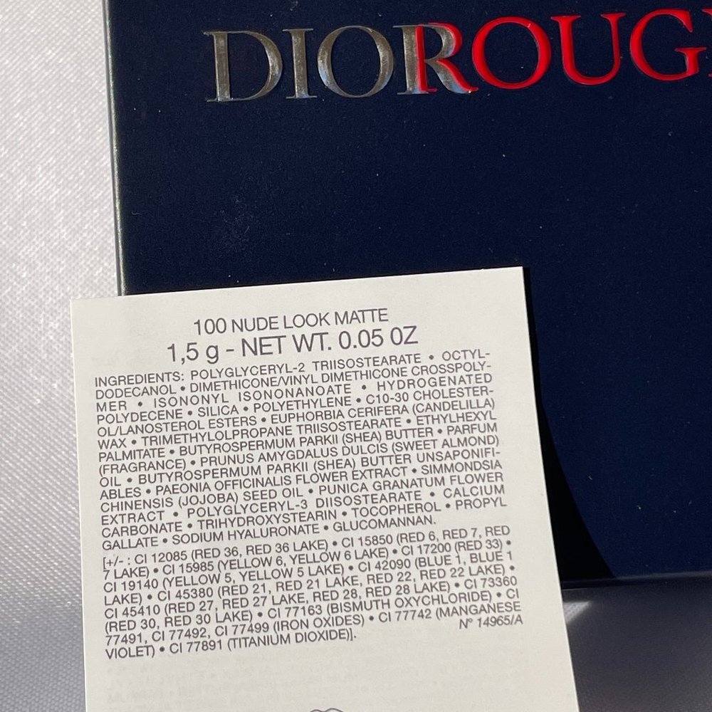 Dior Rouge Lipstick Twin Set-999 Velvet&100 Nude Matte,Shea Butter-2pc-BOXED-NEW - Picture 12 of 15
